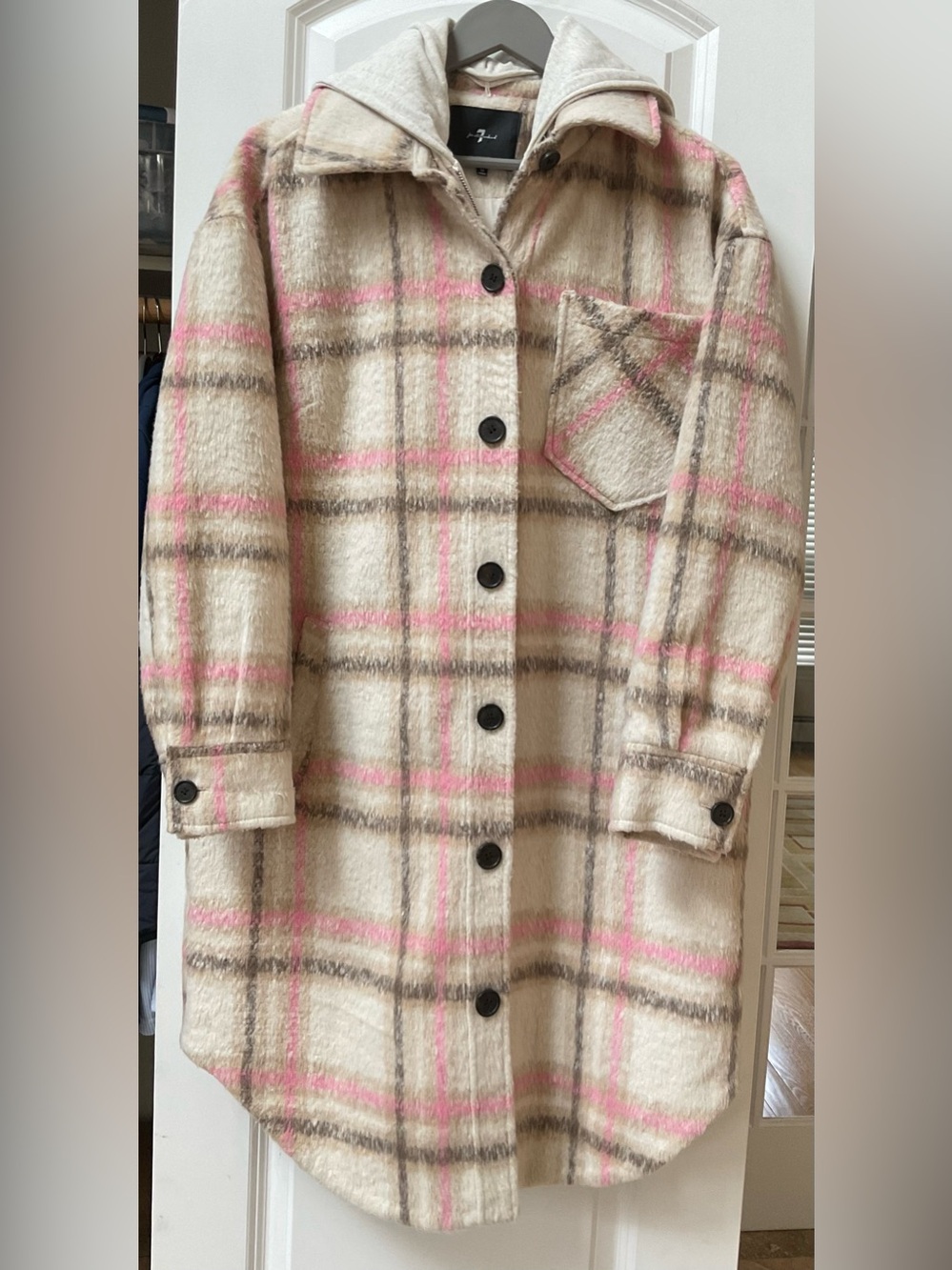 7 For All Mankind Plaid Shacket